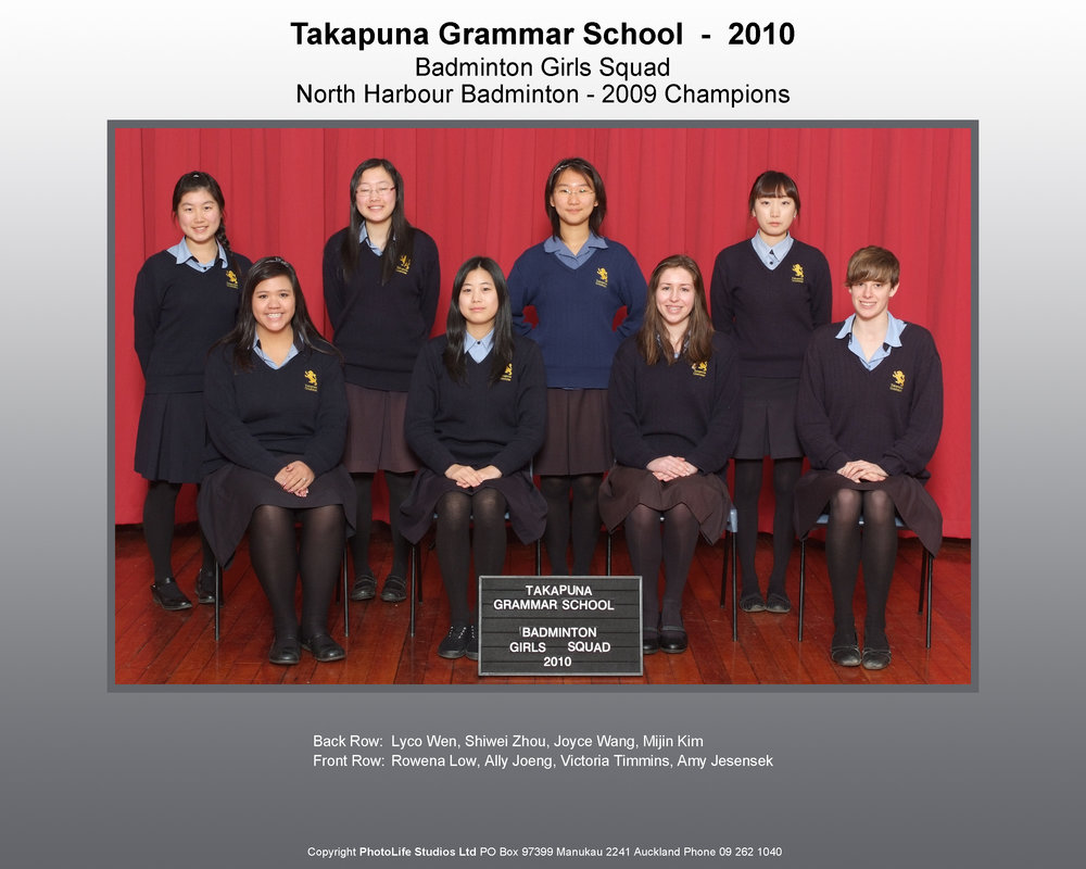 2010 Badminton Girls Squad