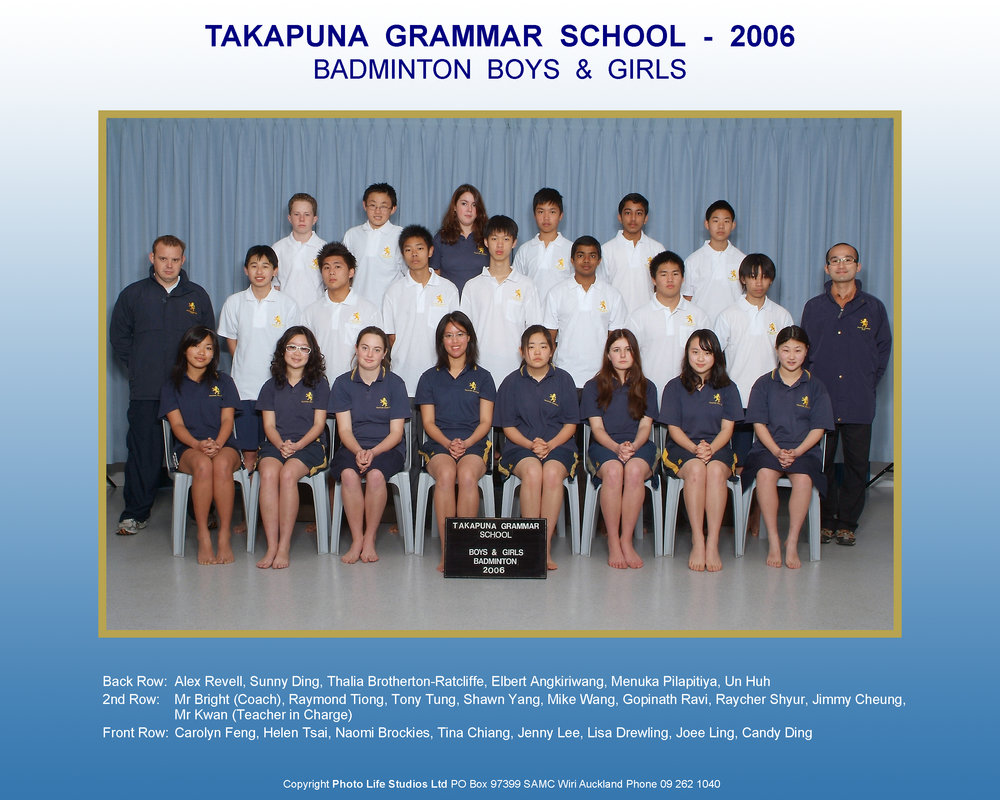 2006 Badminton Boys &amp; Girls