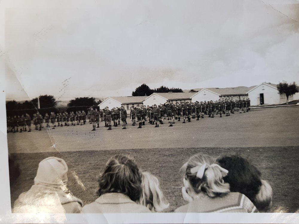 Some Takapuna Grammar boys at papakura camp NCO TU 
