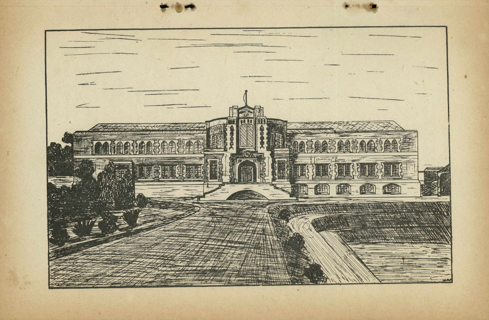 TGS Main Block Sketch from 1953 Mag